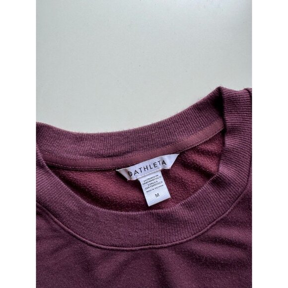 ATHLETA Balance Spiced Cabernet Purple Tencel Jersey Sweatshirt Dress, Size M - Picture 11 of 14